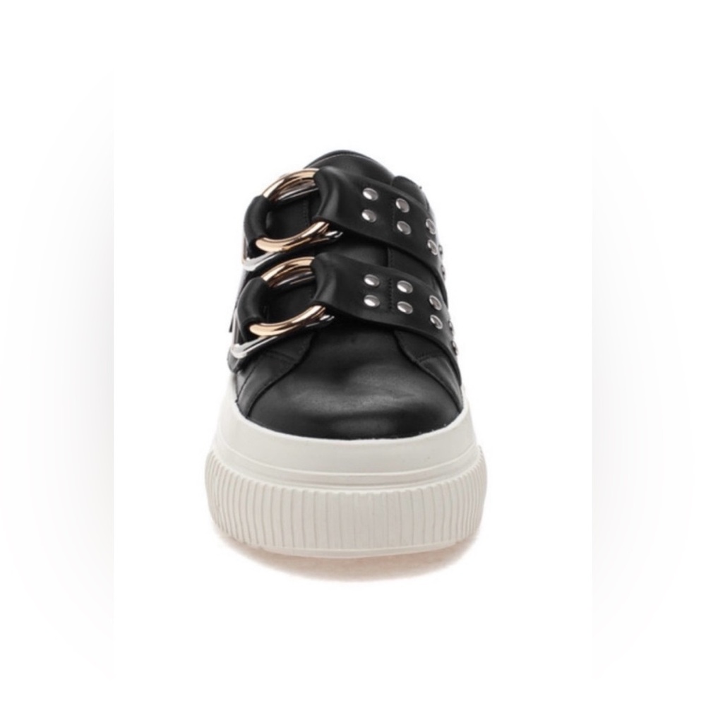 J Slides Waldo Black/White Women's Sneakers, Size 8